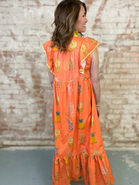 Katy Ruffle Sleeve Dress