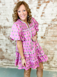 Donna Floral Tiered Dress
