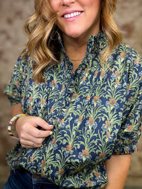 Marjorie Mock Neck Top