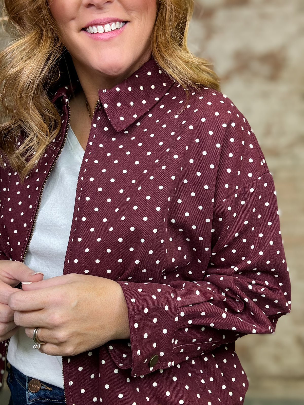 Yovana Polka Dot Jacket