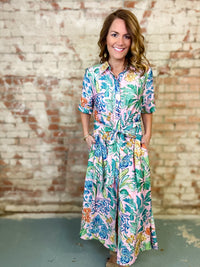 Auden Floral Shirt Dress