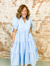 Debbie Textured Tiered Dress