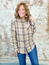 Danica Plaid Button Up Top