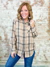 Danica Plaid Button Up Top