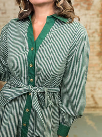 Ramsee Stripe Button Down Dress