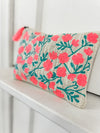 Rexford Embroidered Floral Zipper Pouch