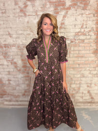 Carol Floral Midi Dress
