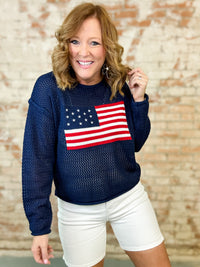 Ross Crochet Flag Top