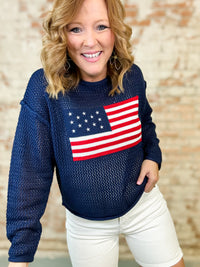 Ross Crochet Flag Top