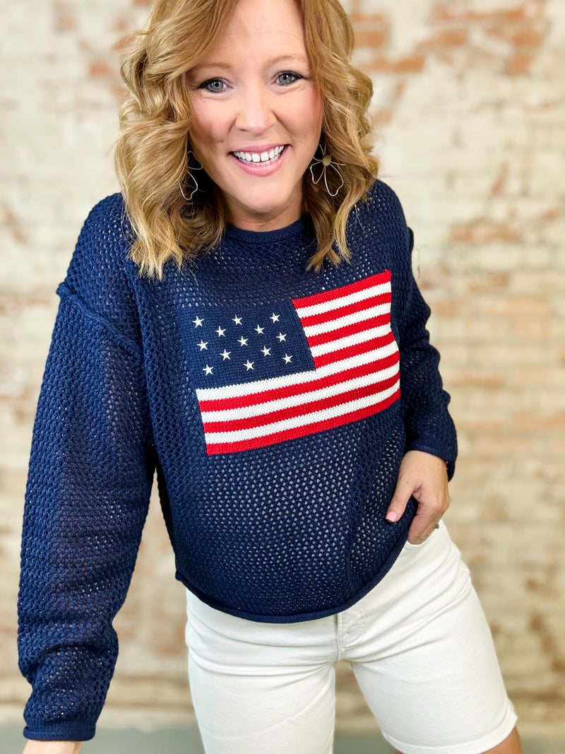 Ross Crochet Flag Top