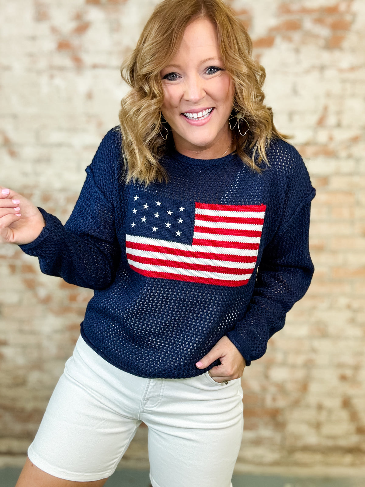 Ross Crochet Flag Top