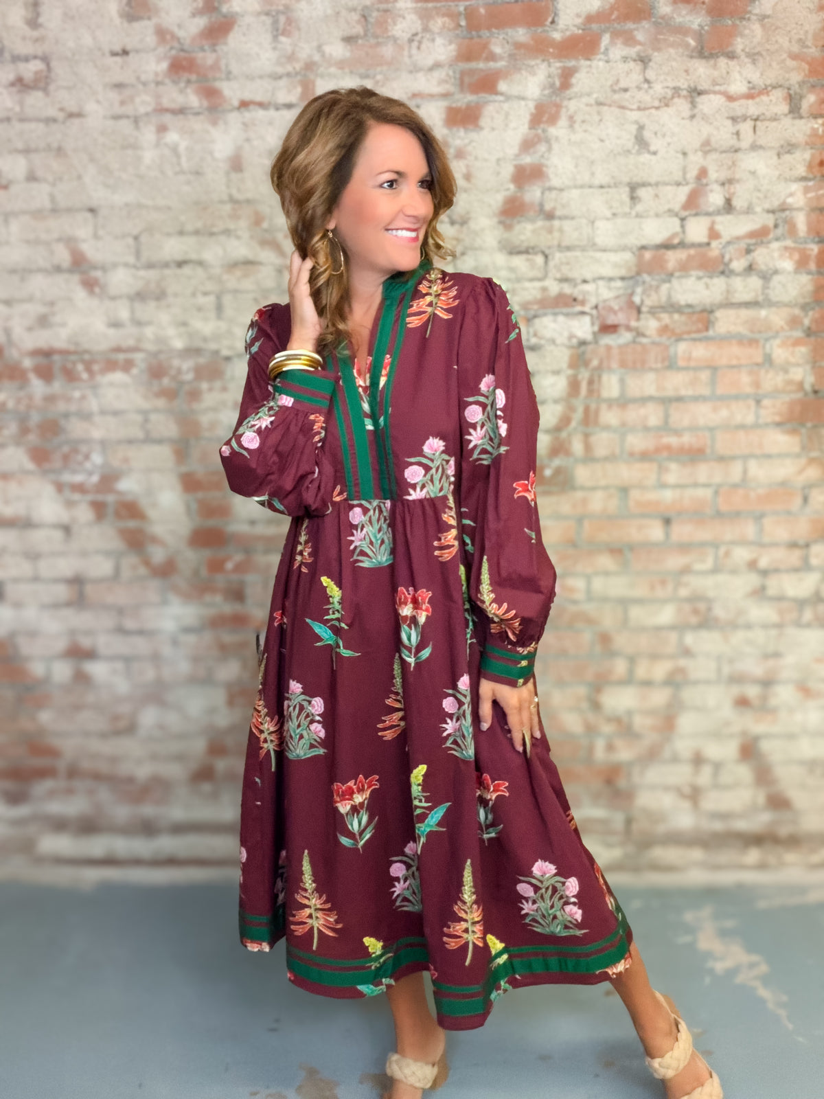 Charlie Printed Midi Dress