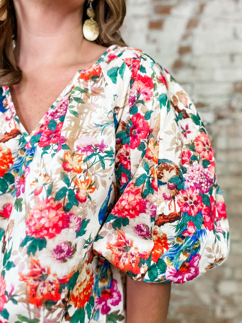 Connelly Floral Print Top