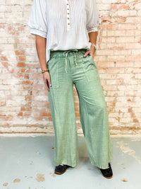 Tammy Linen Blend Mineral Washed Pants
