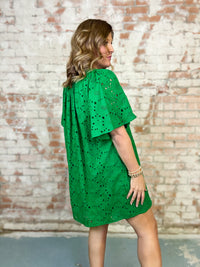 Halo Floral Eyelet Dress