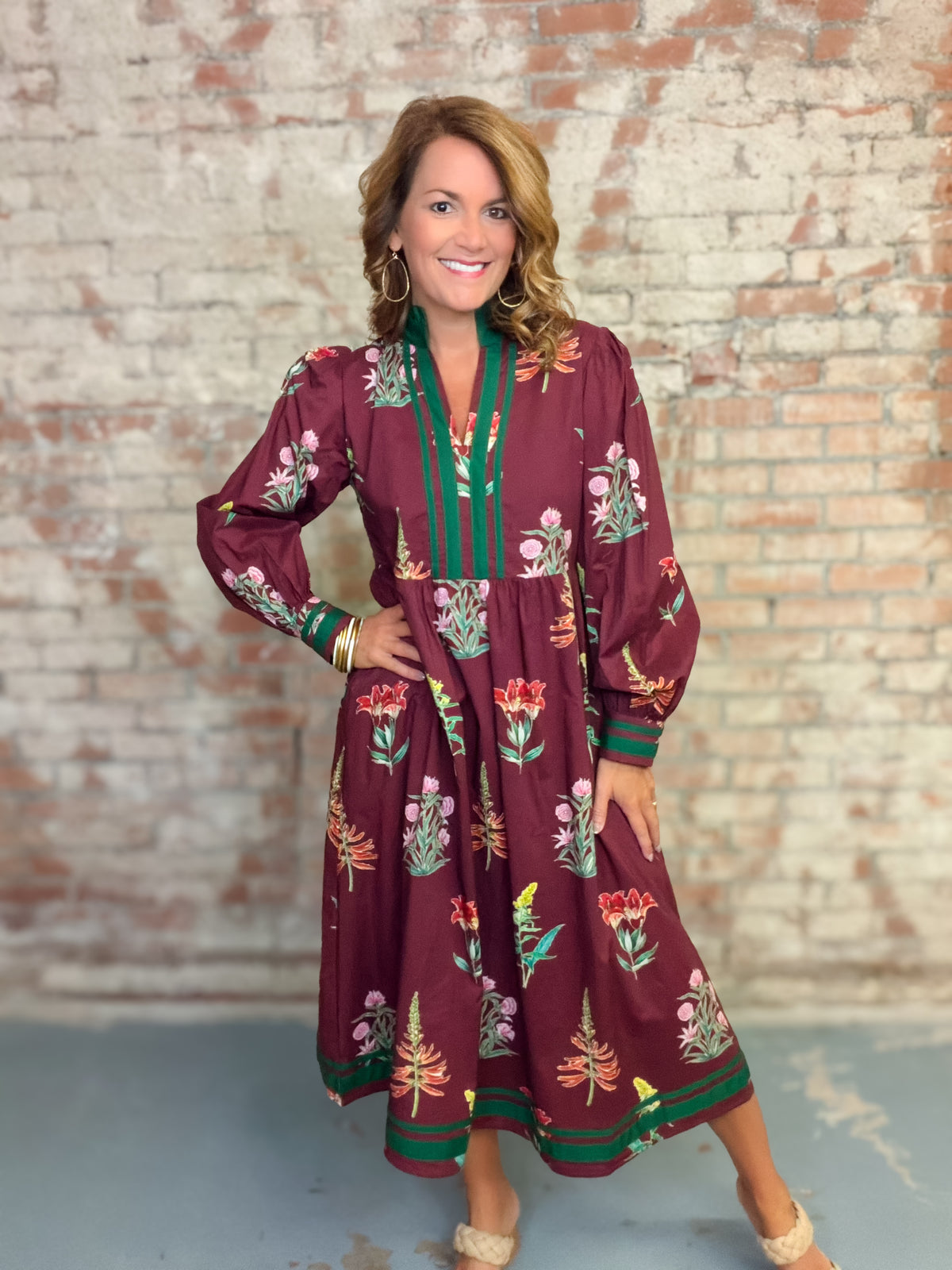 Charlie Printed Midi Dress