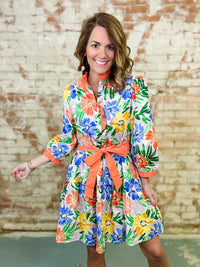 Jalen Floral Tiered Dress