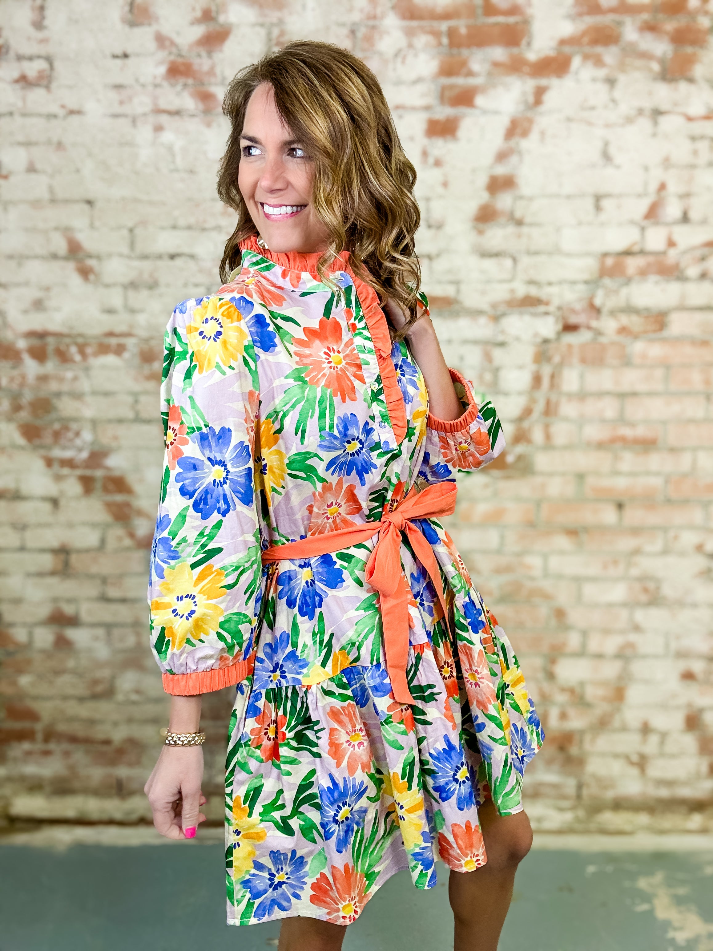 Jalen Floral Tiered Dress