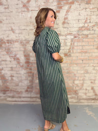 Yvonne Puff Sleeve Midi Dress