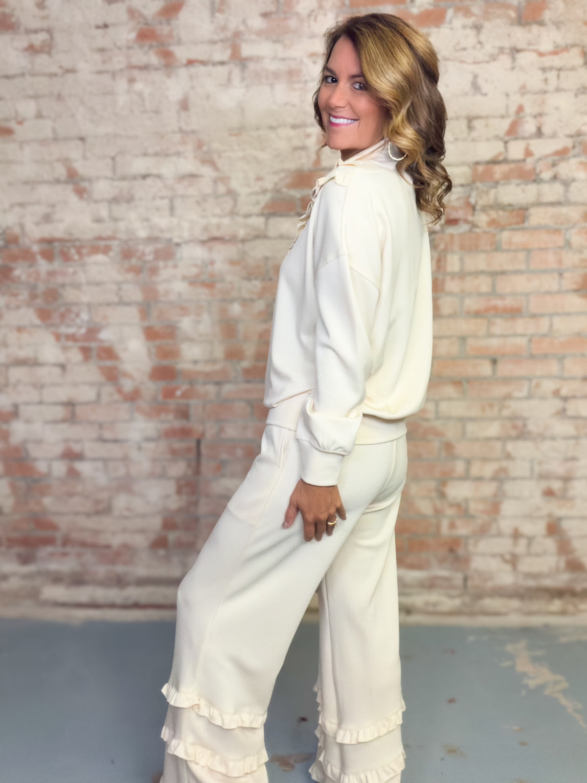 Adriel Ruffled Pant Set