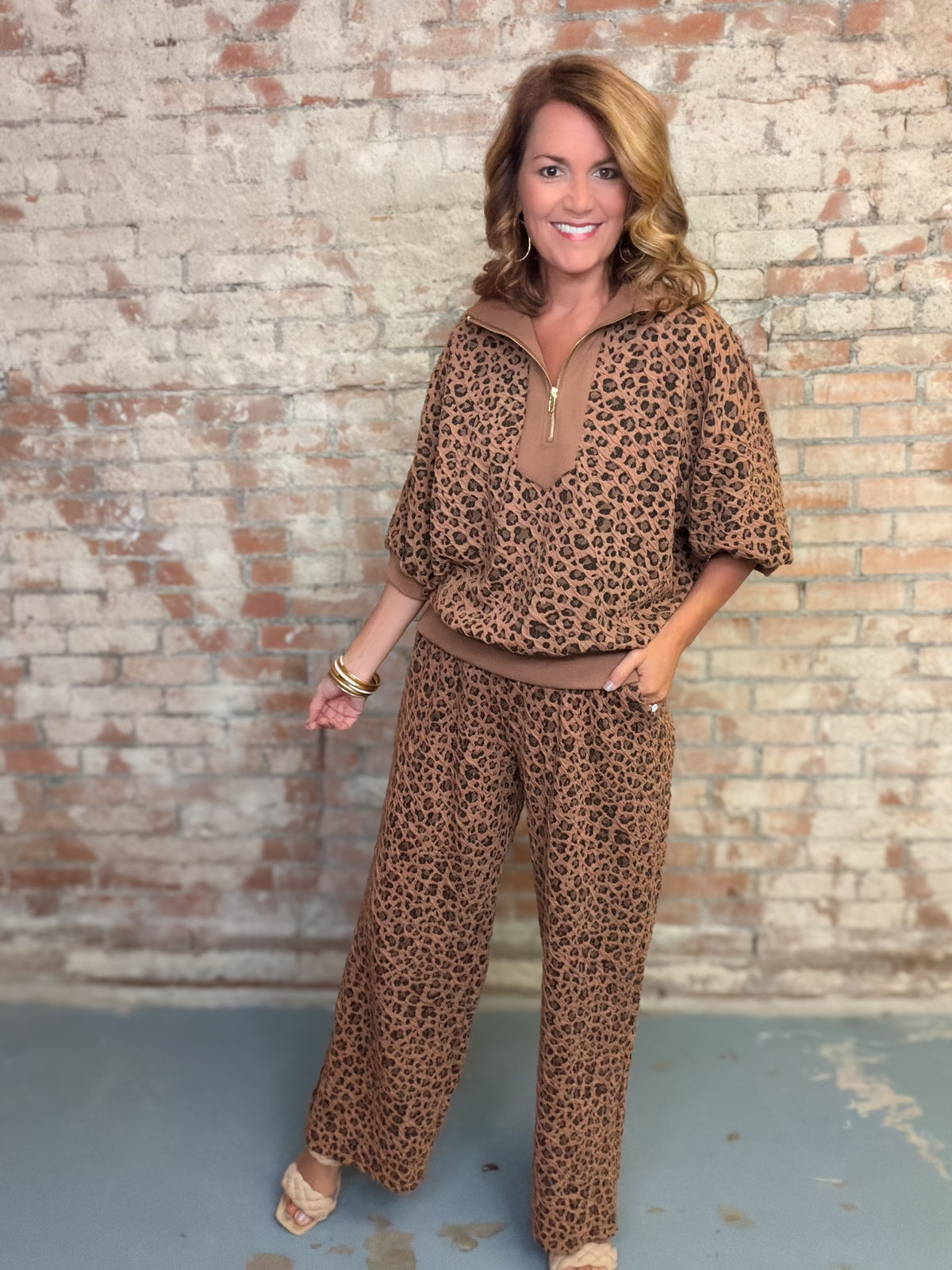 Connor Leopard Pant Set