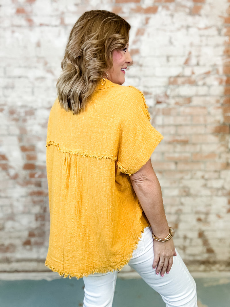 Dakota Raw Edge Top