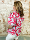 Nalyn Pom Trim Print Top