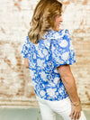 Currie Pom Trim Print Top