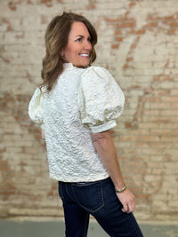 Cynthia Floral Jacquard Top