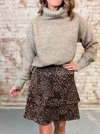 THML Finley Leopard Skirt