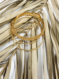 Classic Fashion Gold Bangle Set
