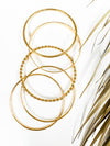 Classic Fashion Gold Bangle Set