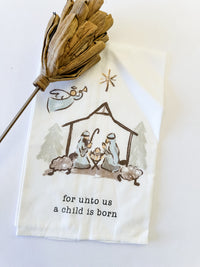 Mud Pie Nativity Hand Towel Collection