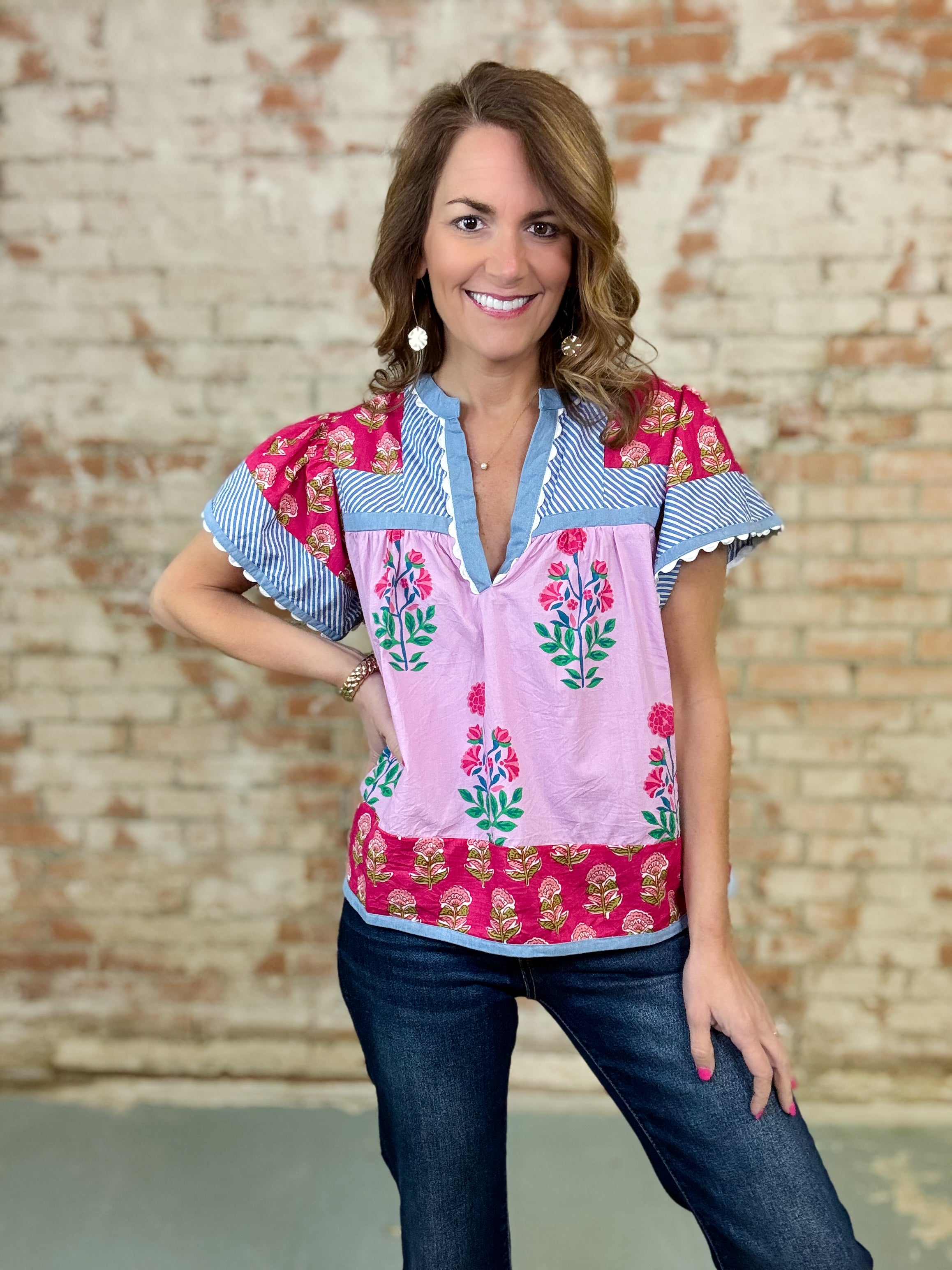 THML Selena Floral Top