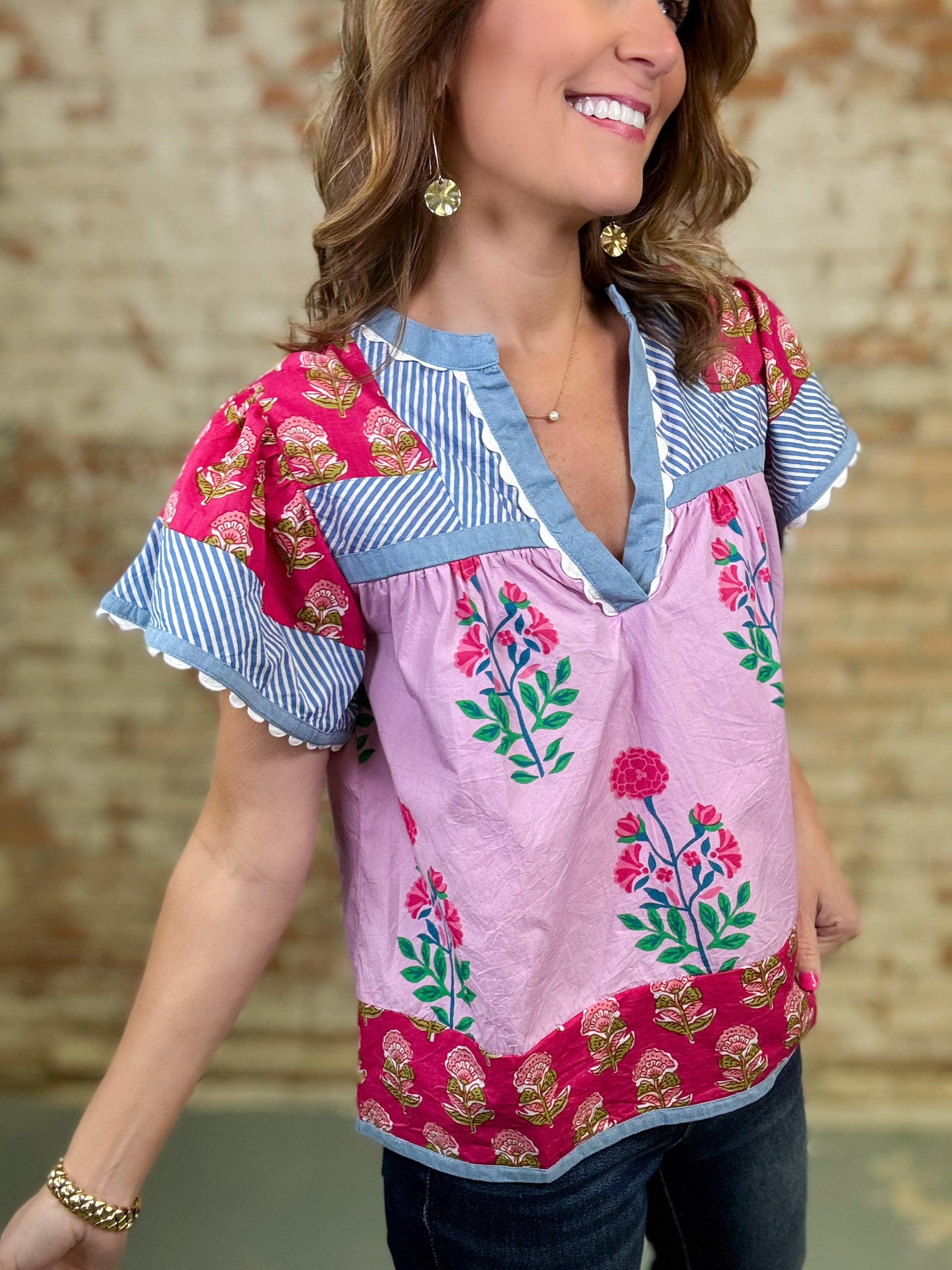 THML Selena Floral Top