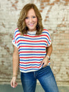 Malone Loose Knit Stripe Top