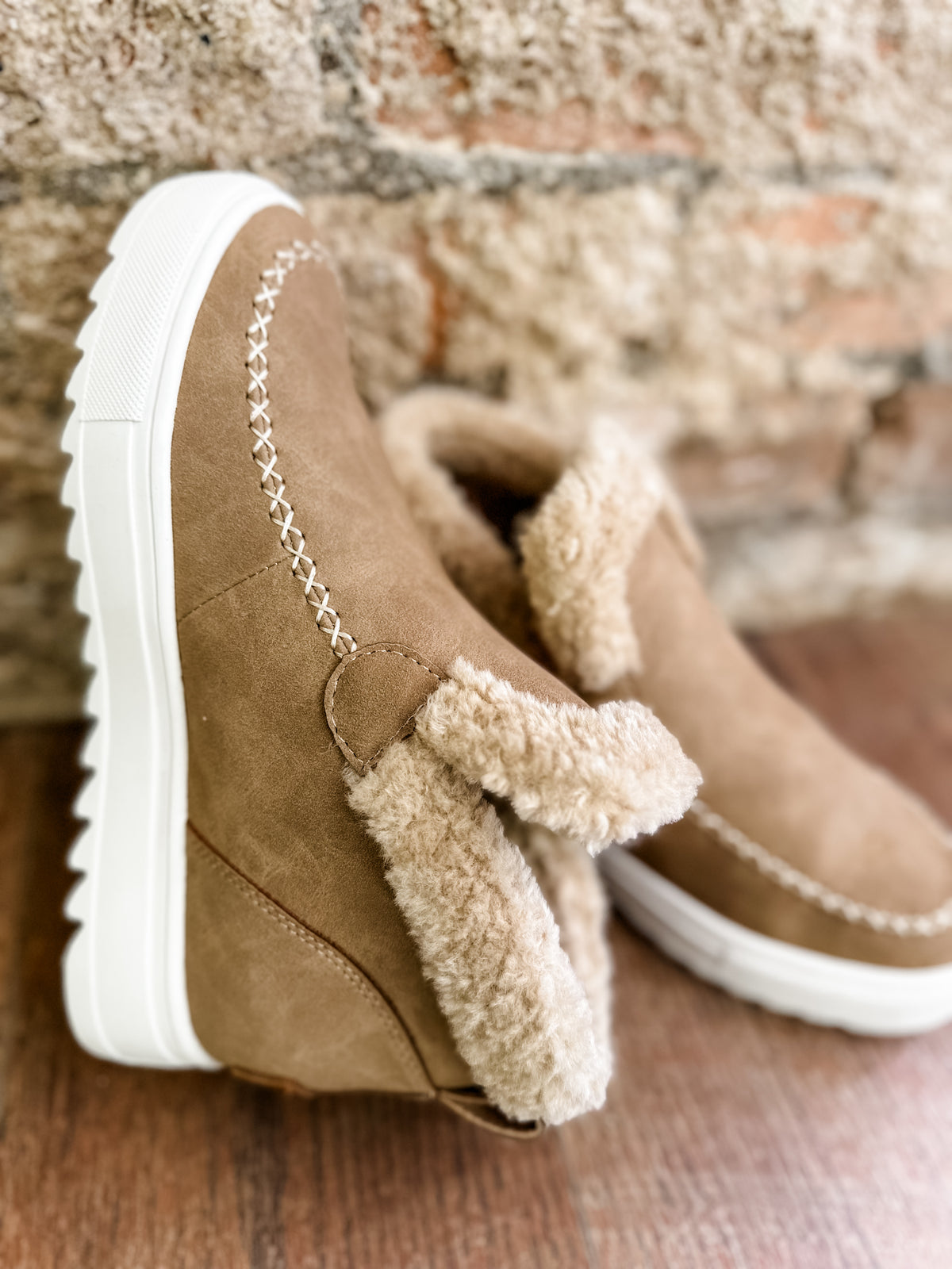 Yellowbox Moritz Shearling Wedge Sneaker