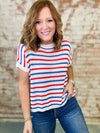 Malone Loose Knit Stripe Top