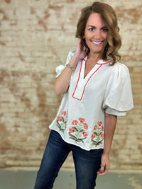 Maribelle Embroidered Top