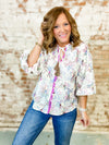 Ramsie Embroidered Flower Top