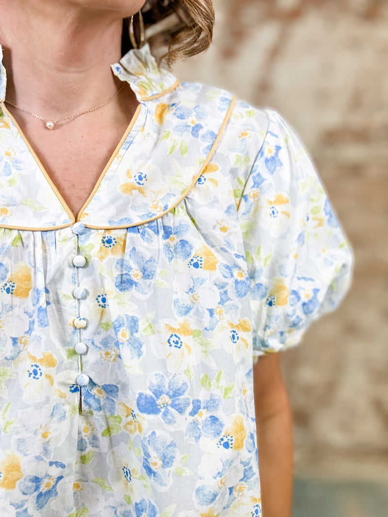 Kelsey Floral Print Top