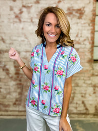THML Shea Embroidered Top