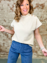 THML Kassandra Brushed Mohair Top