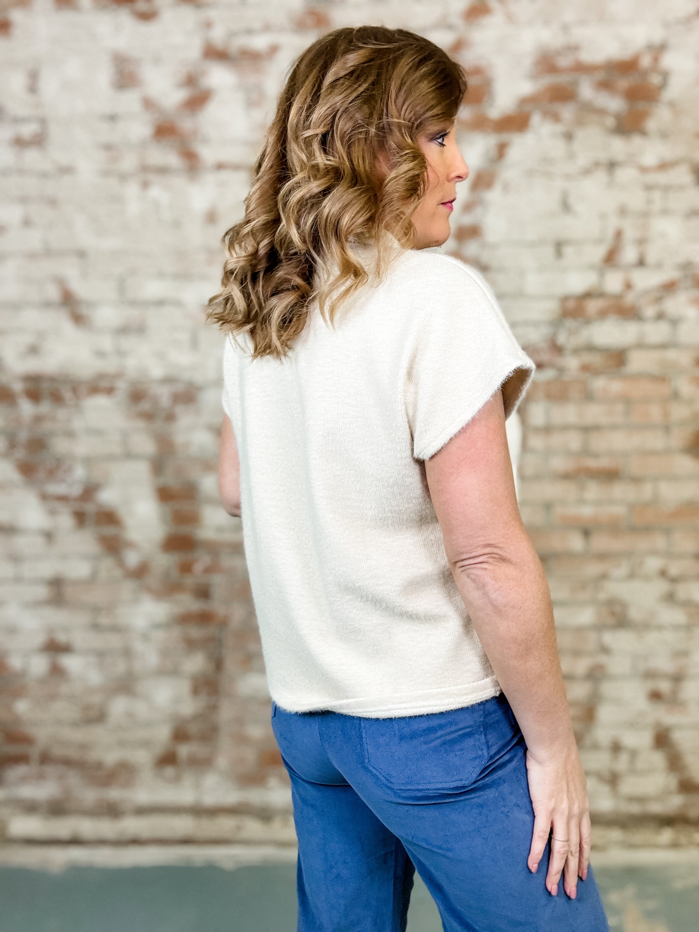 THML Kassandra Brushed Mohair Top