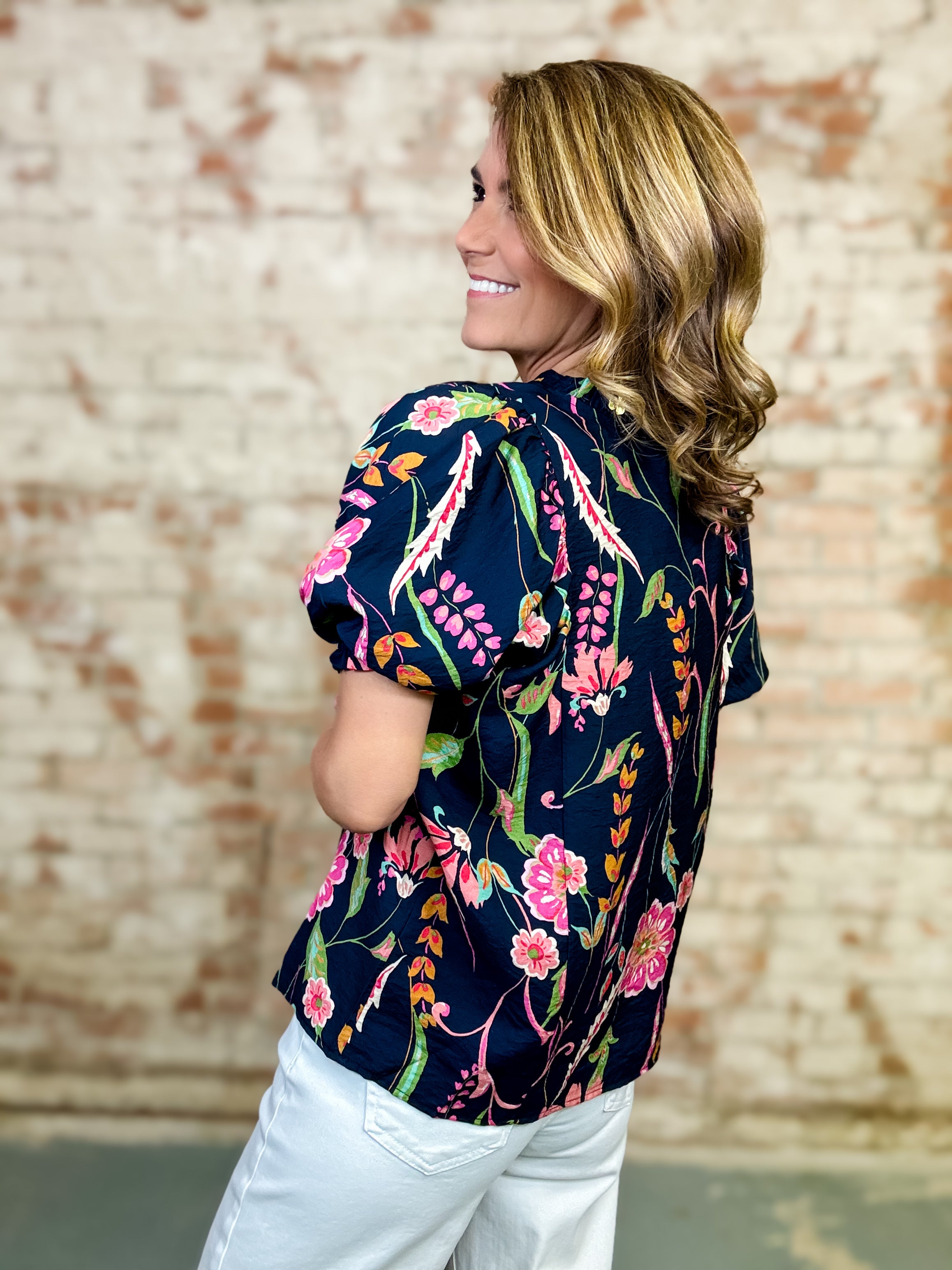 THML Grecia Floral Top