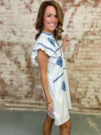 THML Vivianna Embroidered Dress