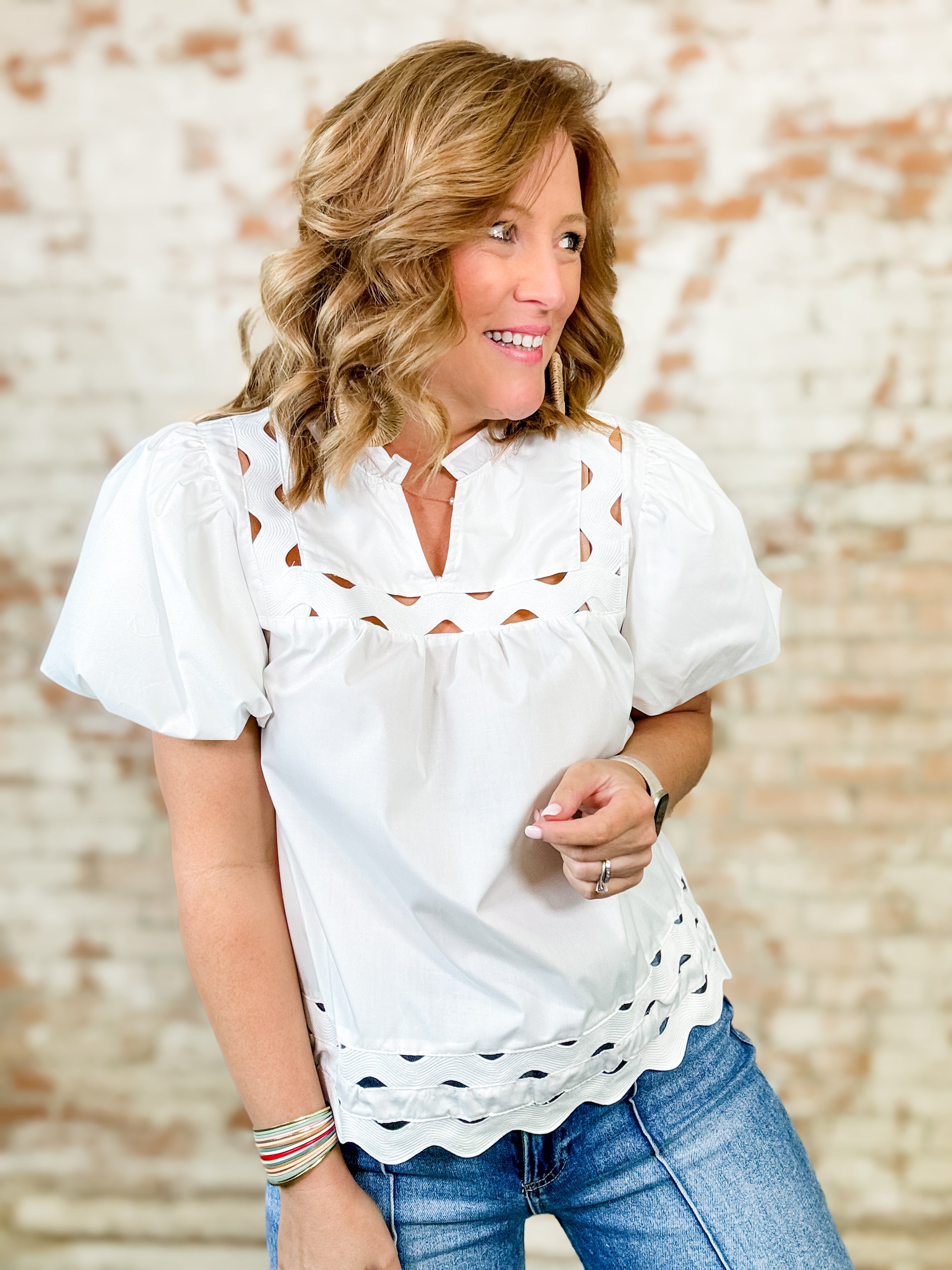Butler RicRac Cut Out Top