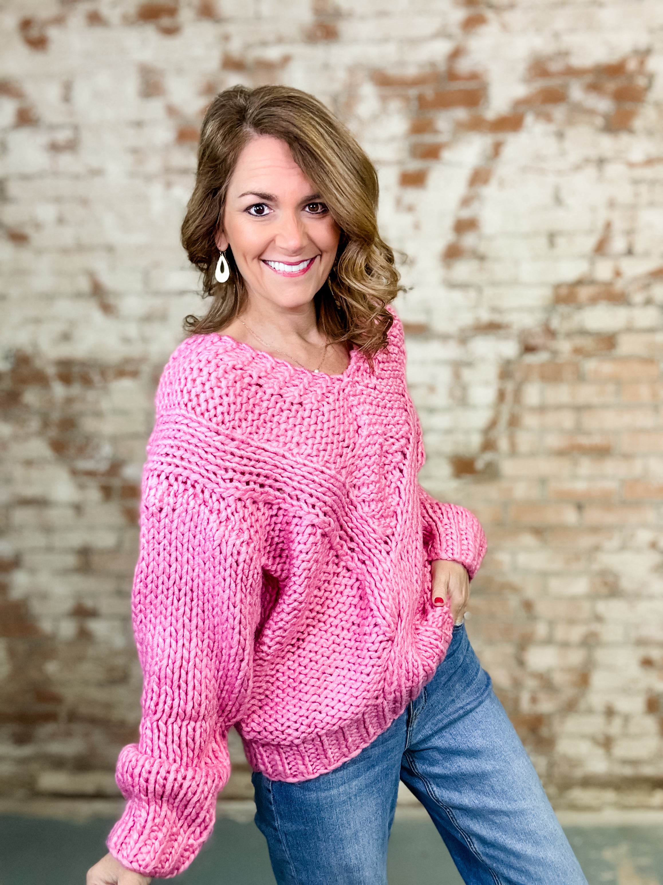 Camellia Chunky Knit Sweater