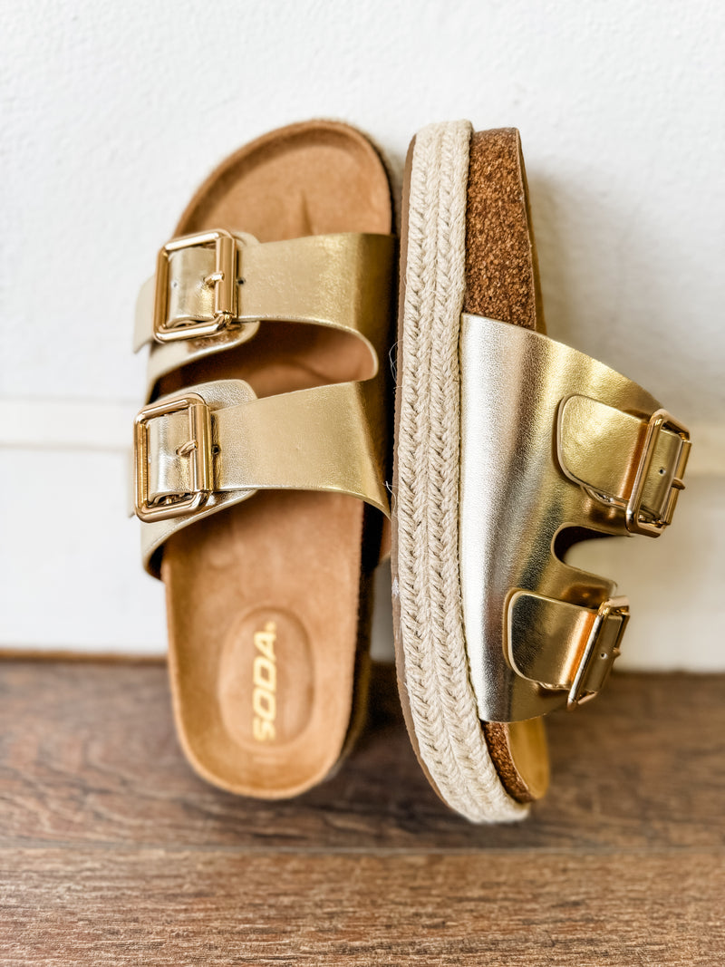 Marfa Gold Sandal