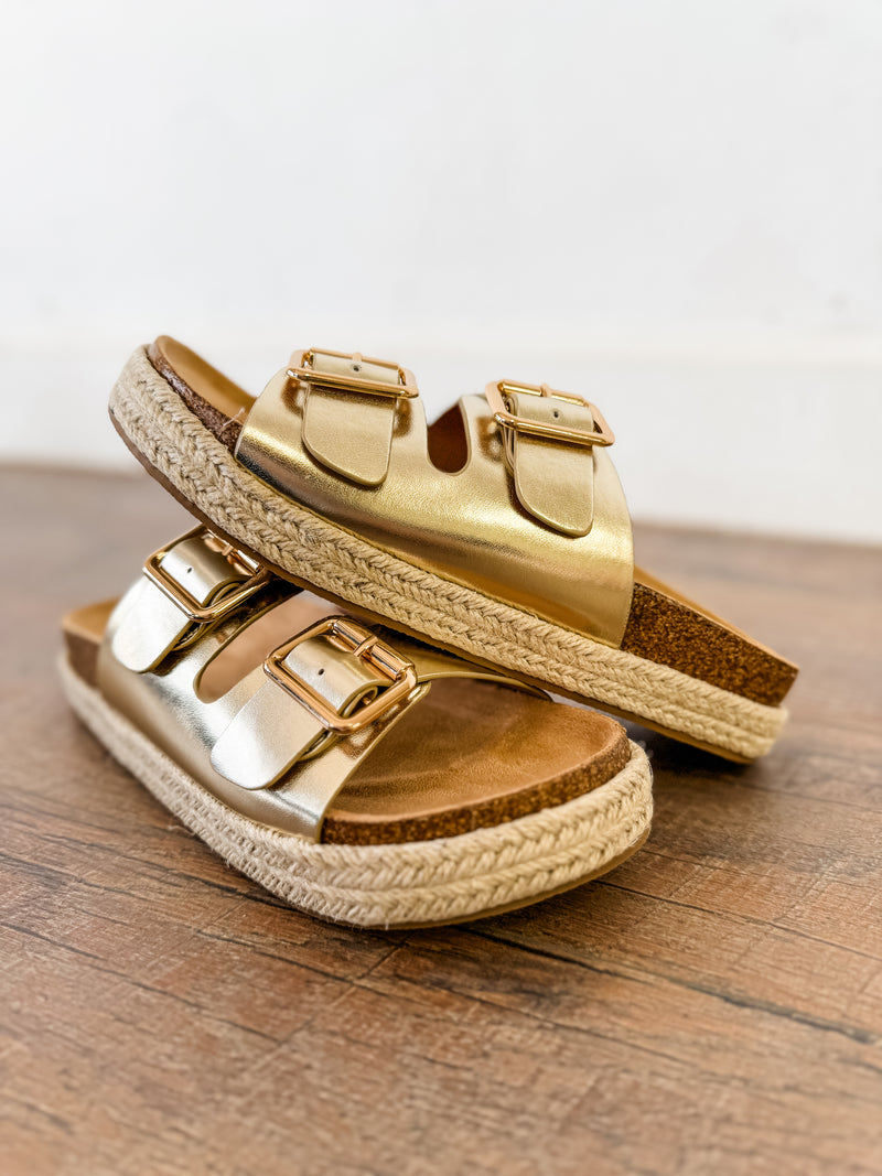 Marfa Gold Sandal